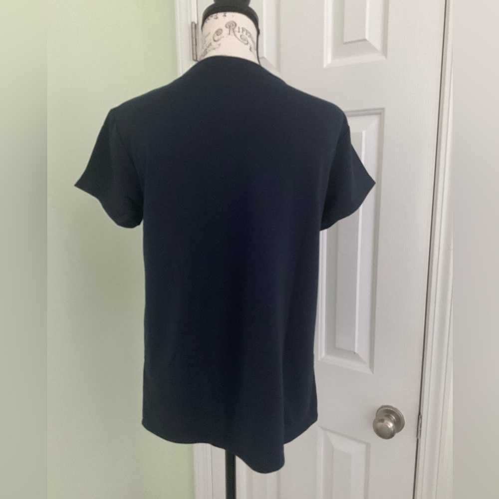Burgundy Apparel - Navy Short Sleeve Athletic Moisture Wicking Shirt - Picture 3 of 8